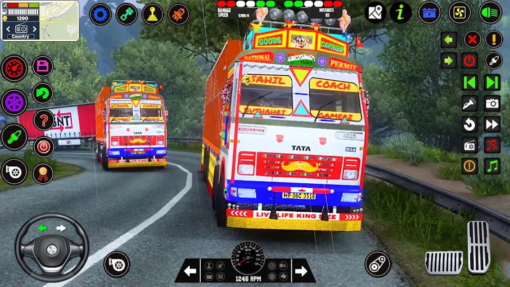 Indian Lorry Truck Game Sim 3D Tangkapan skrin 1