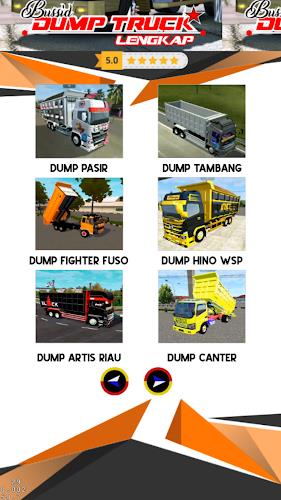 Bussid Dump Truck Lengkap Ảnh chụp màn hình 2