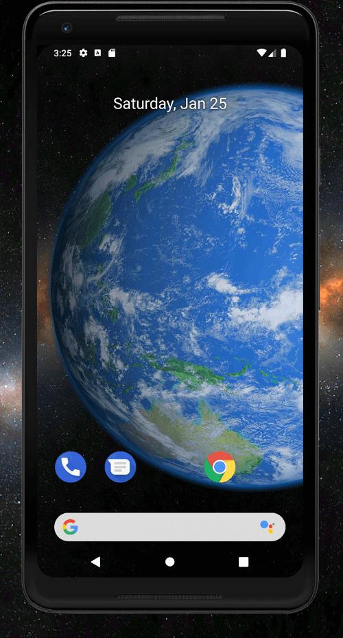 Schermata Earth 3D Live Wallpaper 1