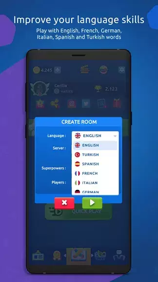 Wordy - Multiplayer Word Game Capture d'écran 3