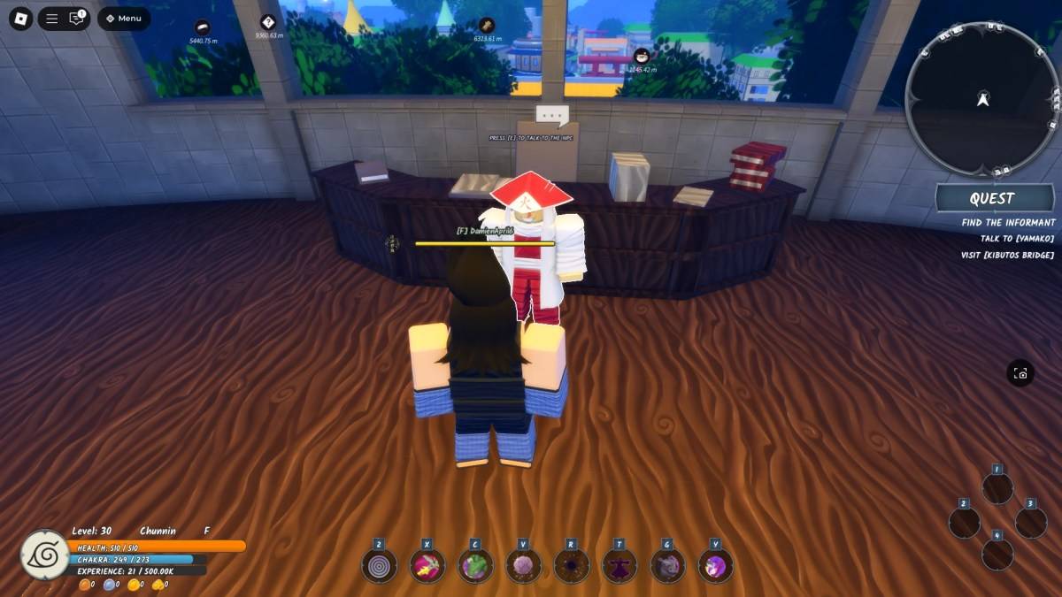 Ishikage Mission NPC location in Ninja Time Roblox experience