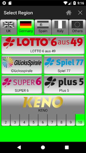 Lotto Number Generator for EUR Captura de tela 2