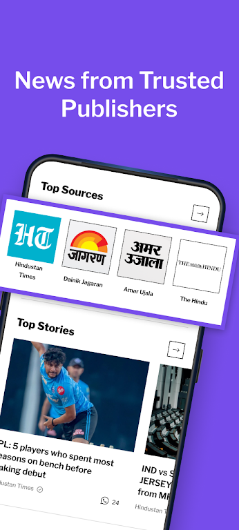 Dailyhunt Xpresso News Cricket Ảnh chụp màn hình 0