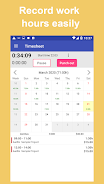 Work Log: Timesheet & Invoice Скриншот 0