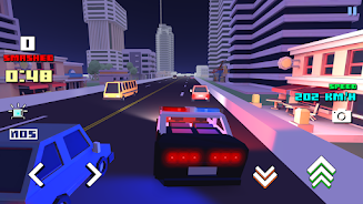 Blocky Car Racer - racing game Tangkapan skrin 1