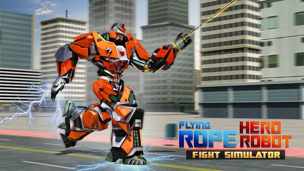 Flying Rope Hero Robot Fight Simulator應用截圖第2張