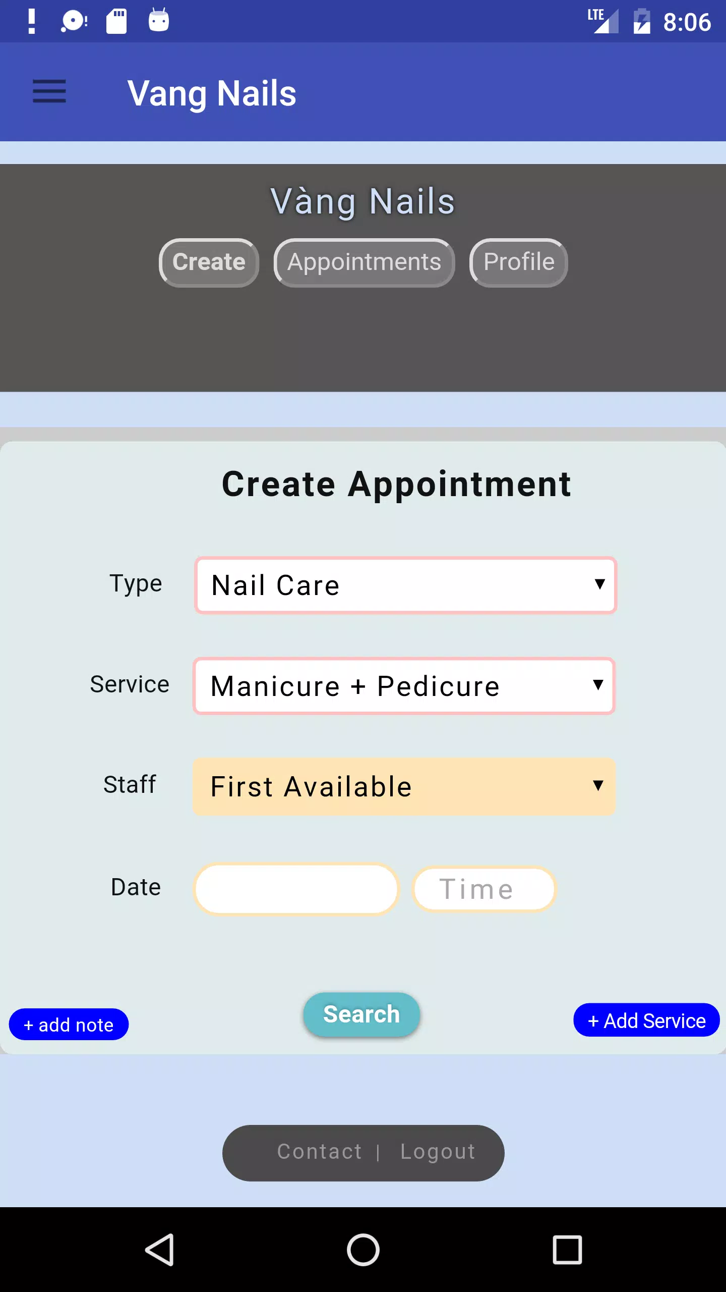 Vang Nails - Demo Screenshot 3