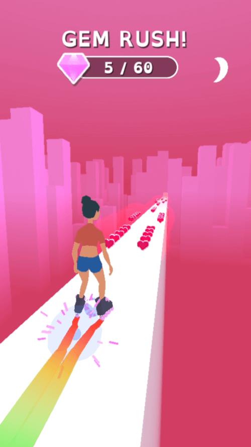 Sky Roller: Rainbow Skating Ekran Görüntüsü 1