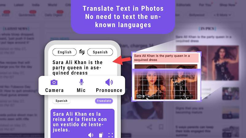 Translate Less with Text Voice Zrzut ekranu 2