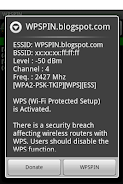 WPSPIN. WPS Wireless Scanner. 스크린샷 0