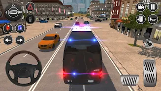 American Police Van Driving Captura de pantalla 0