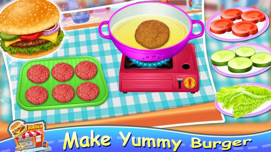 Pizza Burger - Cooking Games スクリーンショット 1