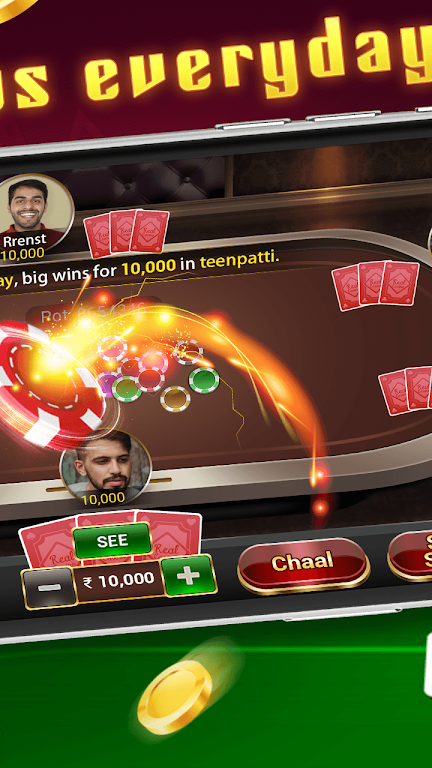 Teen Patti Gold - traditional online poker game Ảnh chụp màn hình 1