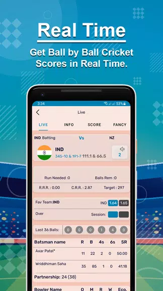 Live Cricket Ảnh chụp màn hình 2