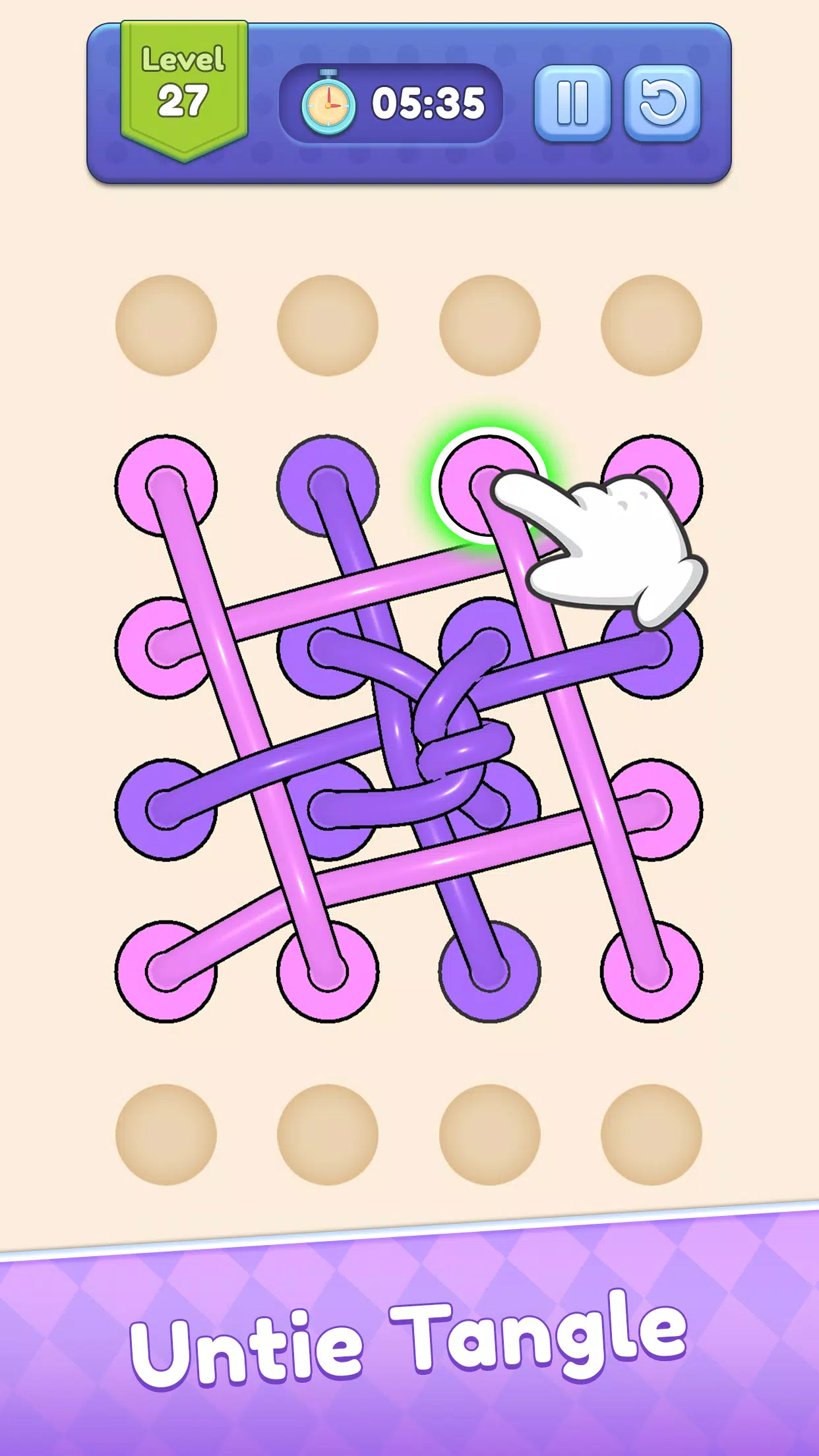 Tangle Out: Rope Puzzle স্ক্রিনশট 0