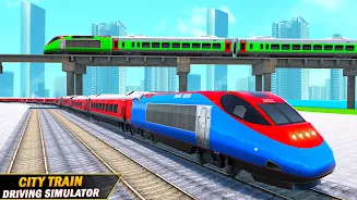 City Train Driving Train Games ဖန်သားပြင်ဓာတ်ပုံ 3