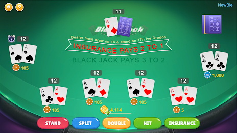 Schermata Blackjack - Casino World 0