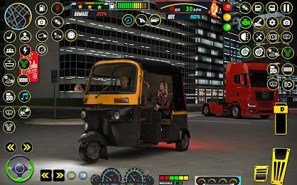 Rickshaw Game Rickshaw Driving Zrzut ekranu 0