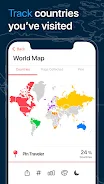 Pin Traveler: Trip, Travel Map ภาพหน้าจอ 1