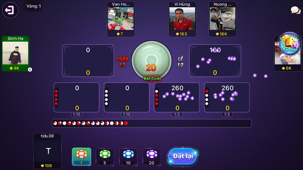 Schermata GAME BAI DOI THUONG - DANH BAI XANH CHIN 1