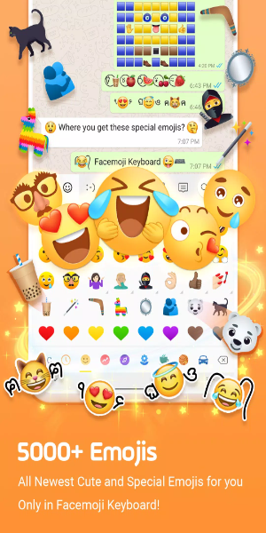 Facemoji輸入法 - 表情符號、DIY鍵盤主題、表情包應用截圖第2張