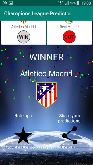 Champions Football Predictor Tangkapan skrin 2