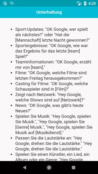 Befehle für Home Скриншот 2