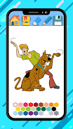 Scooby coloring doo cartoon ga Schermafbeelding 3