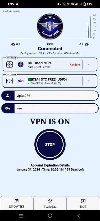 BH Tunnel VPN Captura de pantalla 0