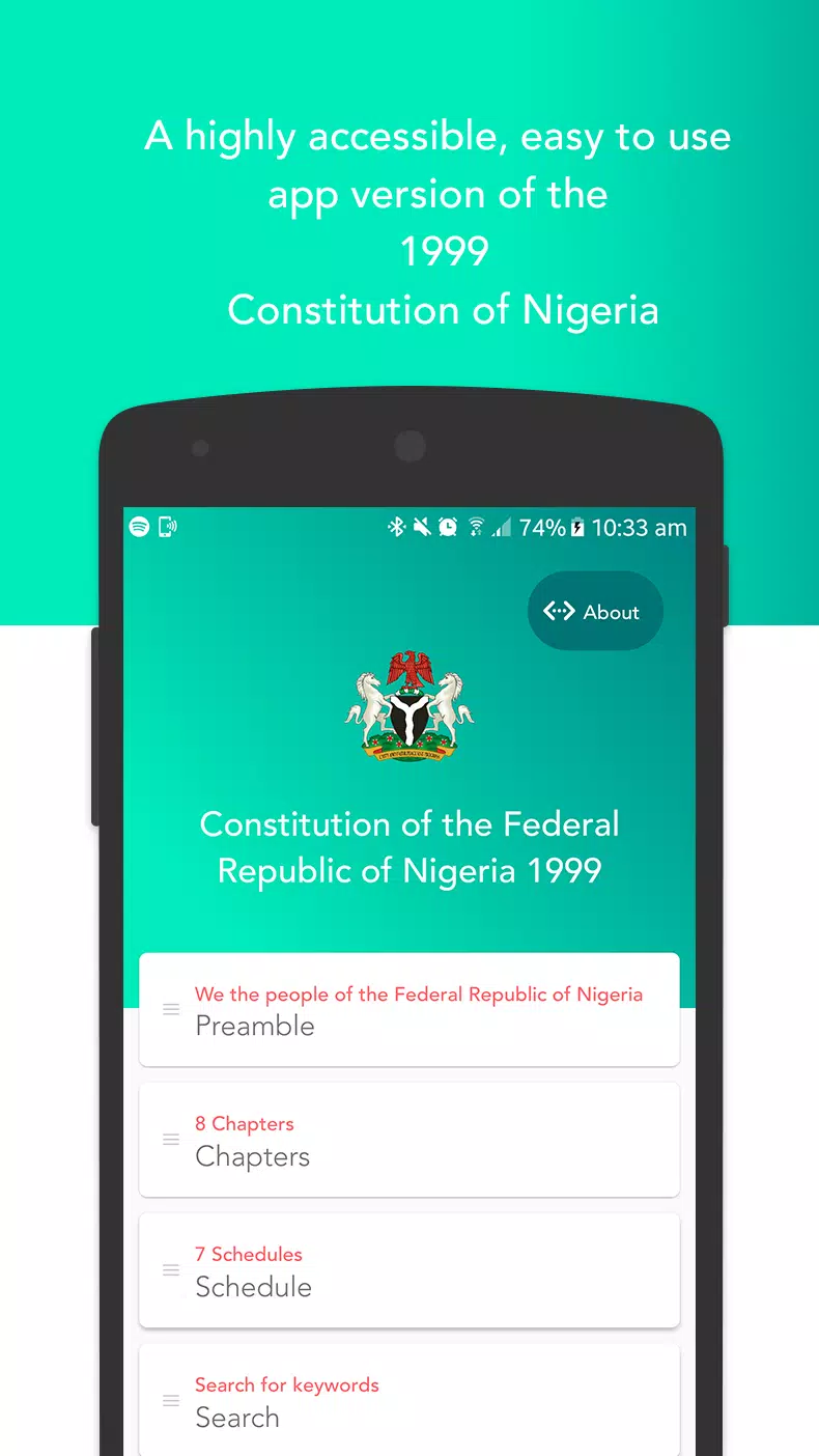 The Nigerian Constitution 1999 Capture d'écran 0