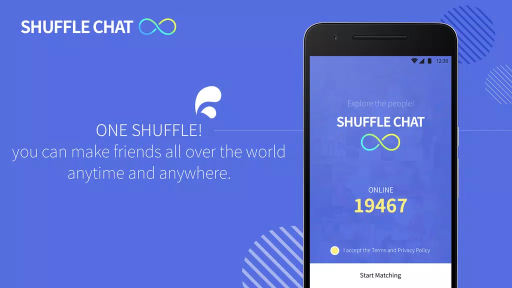 Shuffle Chat - Chat with global friends स्क्रीनशॉट 1