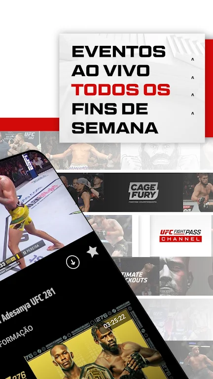 UFC Fight Pass - MMA ao vivo Ảnh chụp màn hình 1