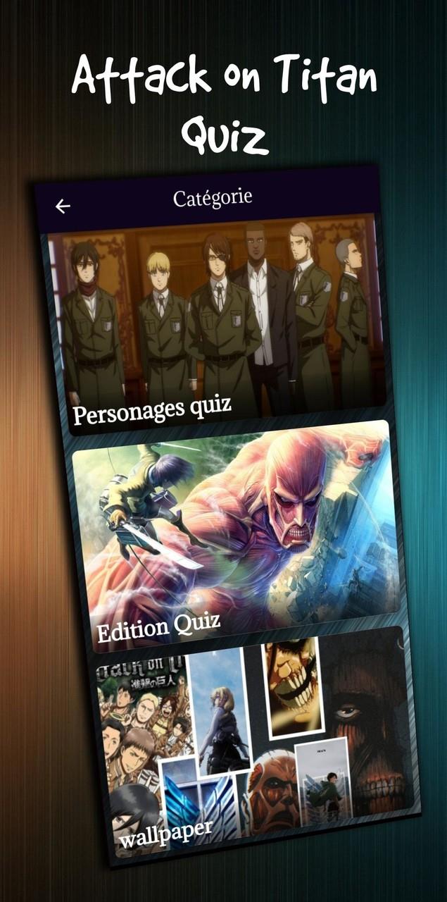 attack on titan character quiz Zrzut ekranu 1