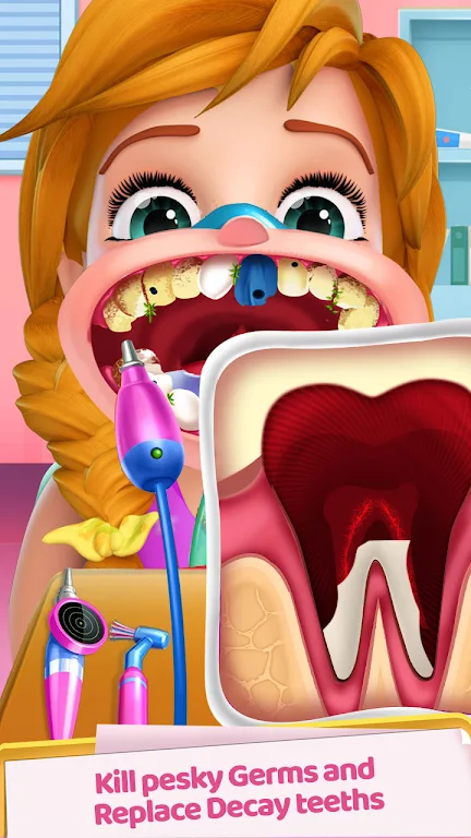 Crazy Dentist Fun Doctor Games Captura de pantalla 2