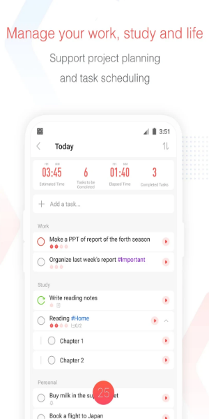 Focus To-Do: Pomodoro & Tasks Tangkapan skrin 2