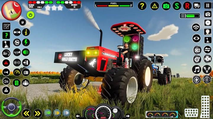 Real Farm Indian Tractor Game Captura de tela 0