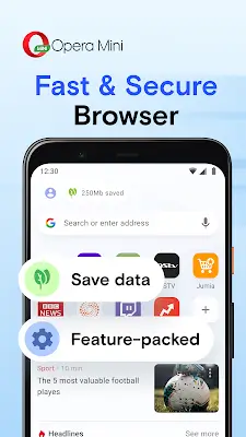 Opera Mini: Fast Web Browser Screenshot 0