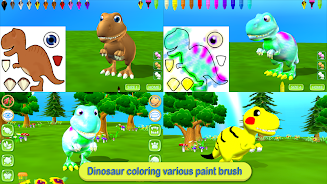 Dinosaur Coloring 3D - AR Cam Captura de pantalla 0