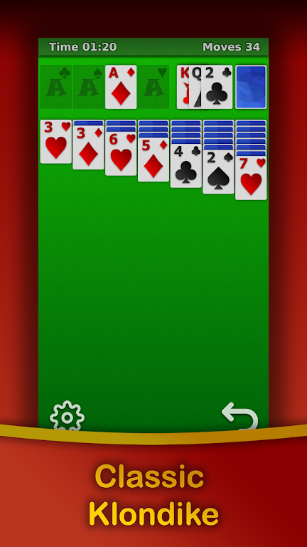 Klondike Solitaire - Free Schermafbeelding 1