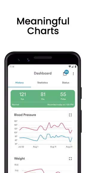 AVAX Blood Pressure Diary ဖန်သားပြင်ဓာတ်ပုံ 0