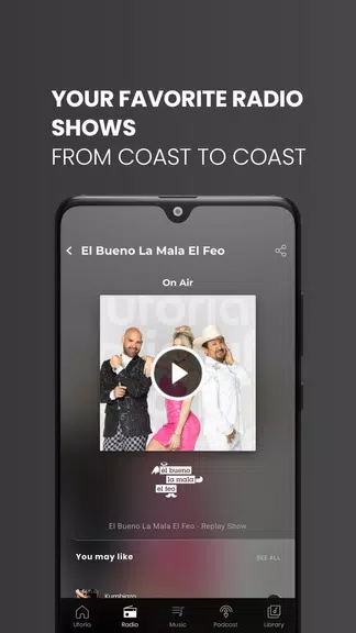 Uforia: Radio, Podcast, Music Capture d'écran 3
