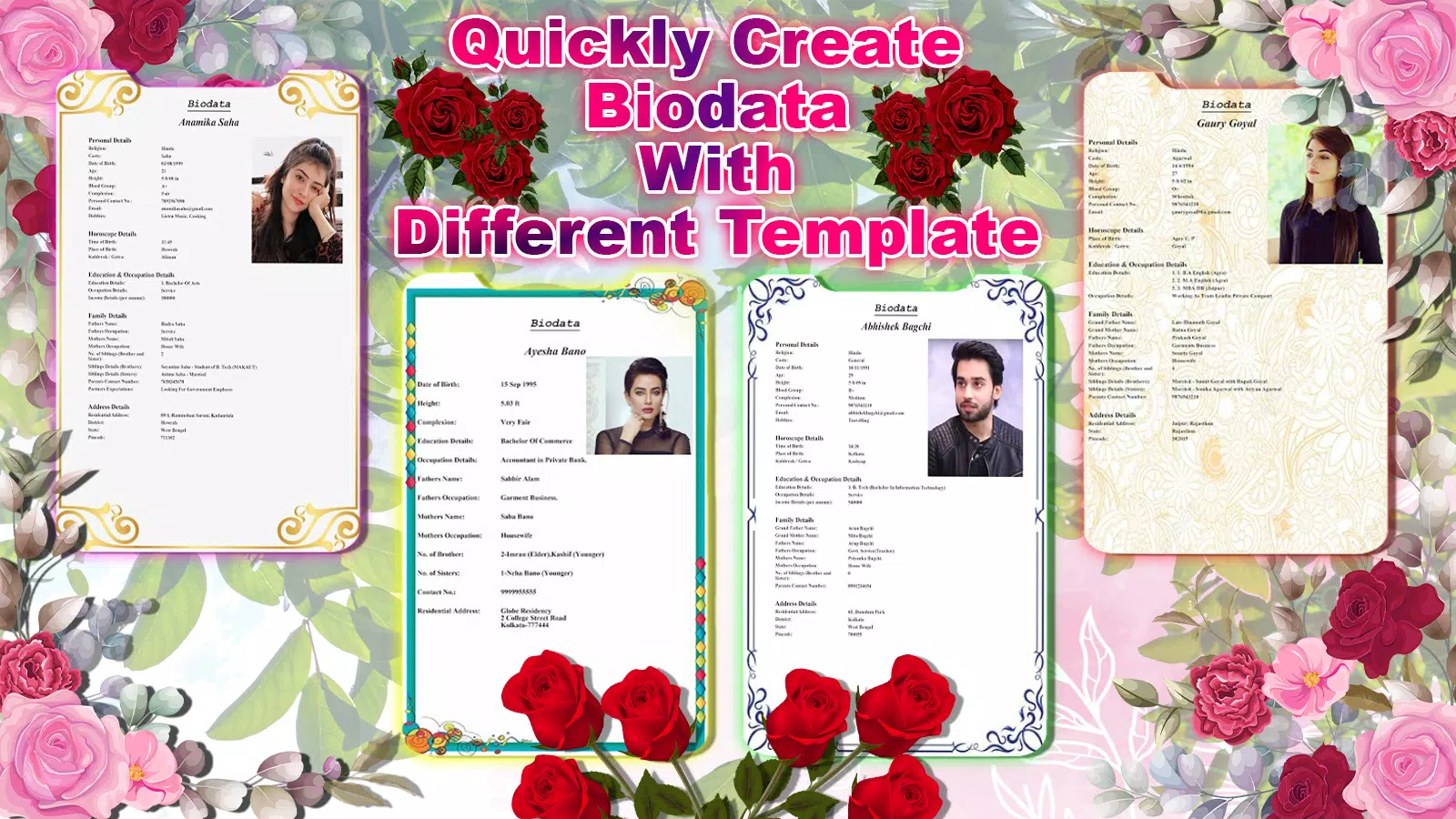 Marriage Biodata Maker应用截图第1张