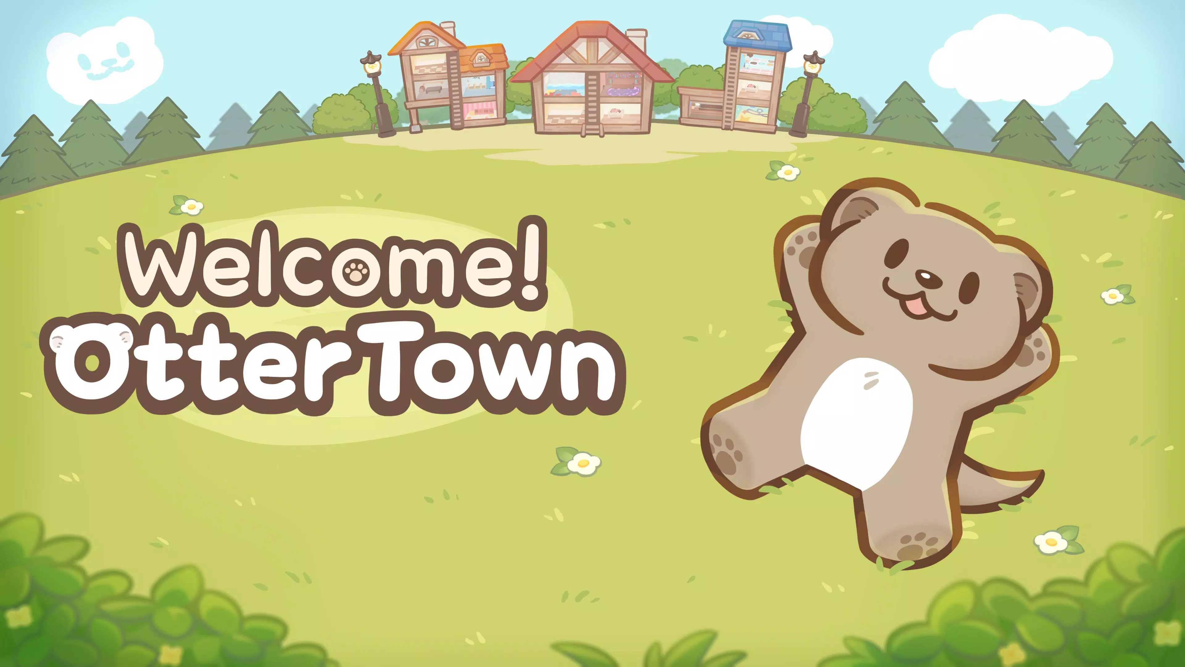 Welcome! Otter Town: cute game স্ক্রিনশট 1