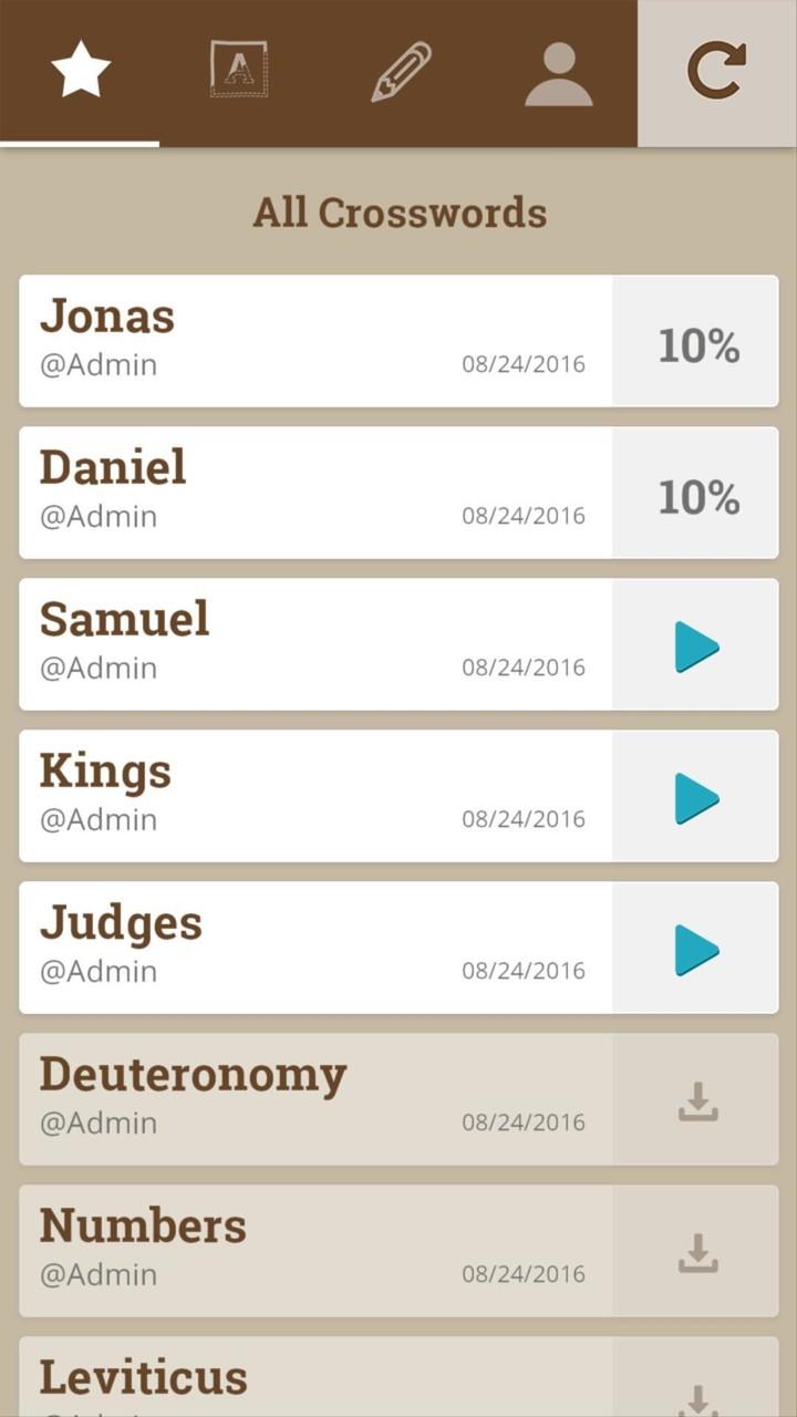 Biblical Crosswords 스크린샷 1