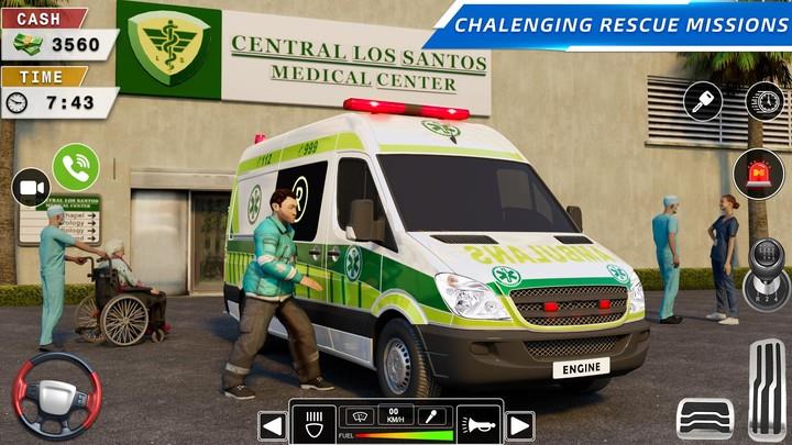 Rescue Ambulance American 3D Tangkapan skrin 2