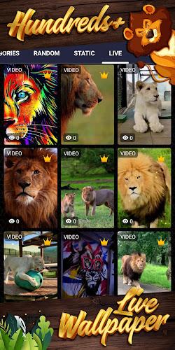 lion background ภาพหน้าจอ 2