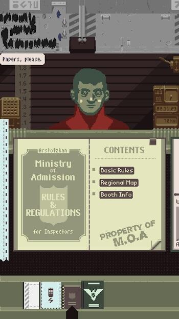 Papers, Please スクリーンショット 2