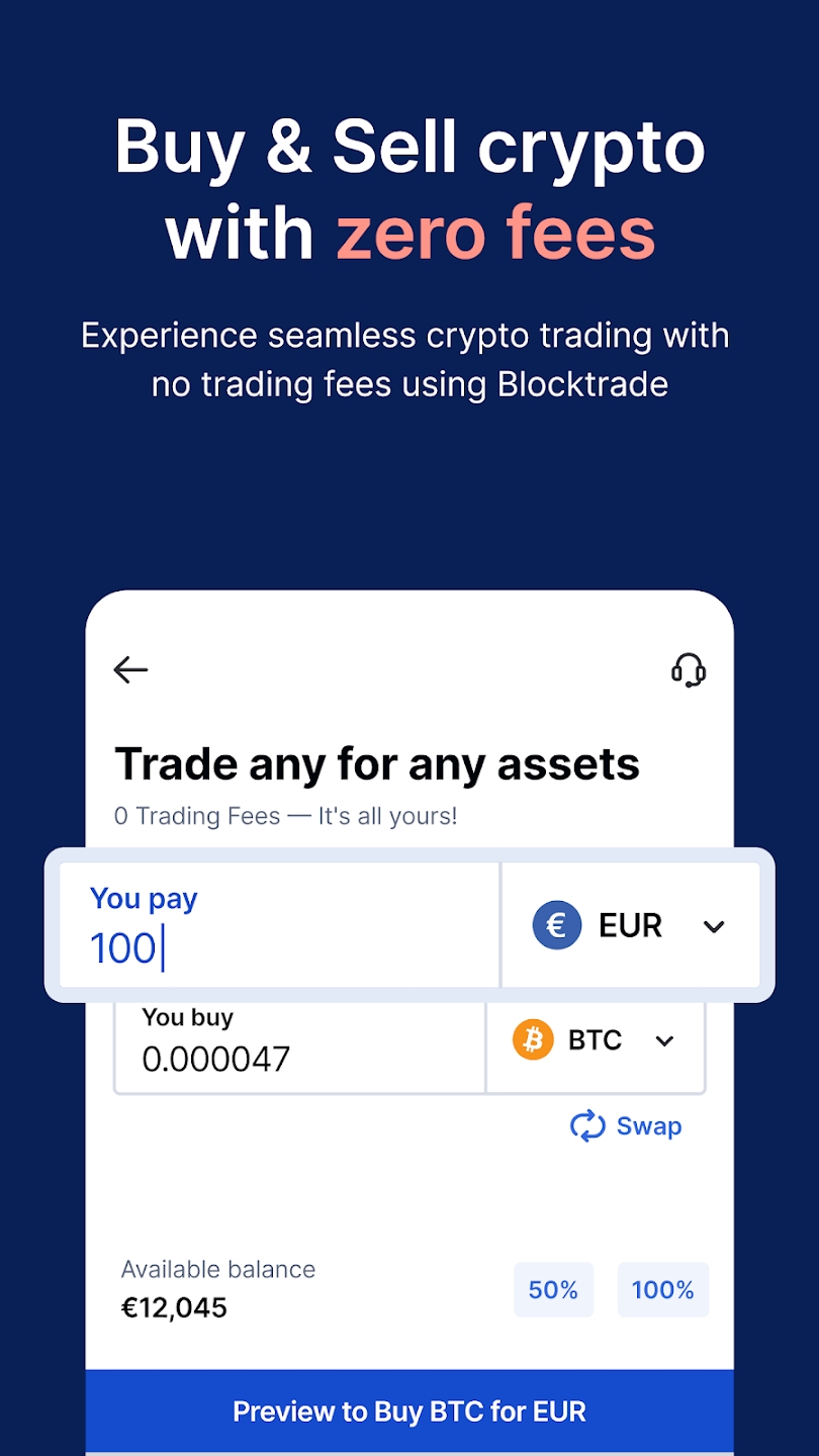 Blocktrade Schermafbeelding 1