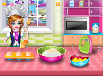 Girls cooking special cake Capture d'écran 2