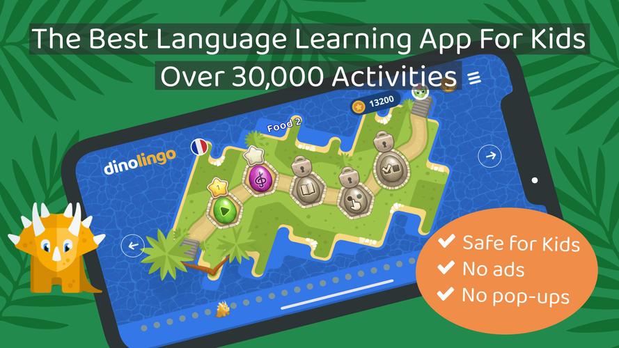 Dinolingo Kids Learn Languages ภาพหน้าจอ 0